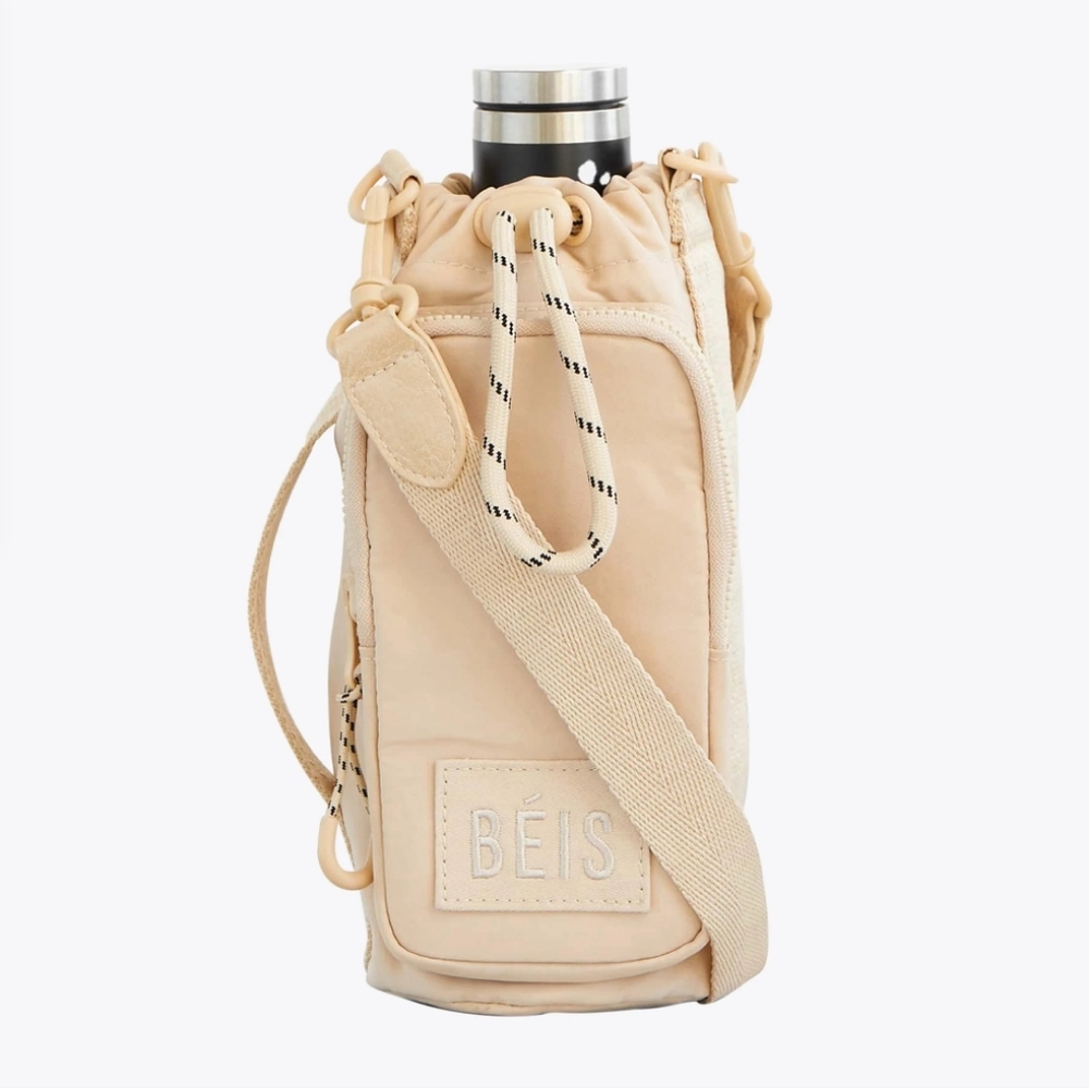 Beis Water Bottle Sling in Beige